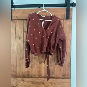 NWT Madewell Wrap Top